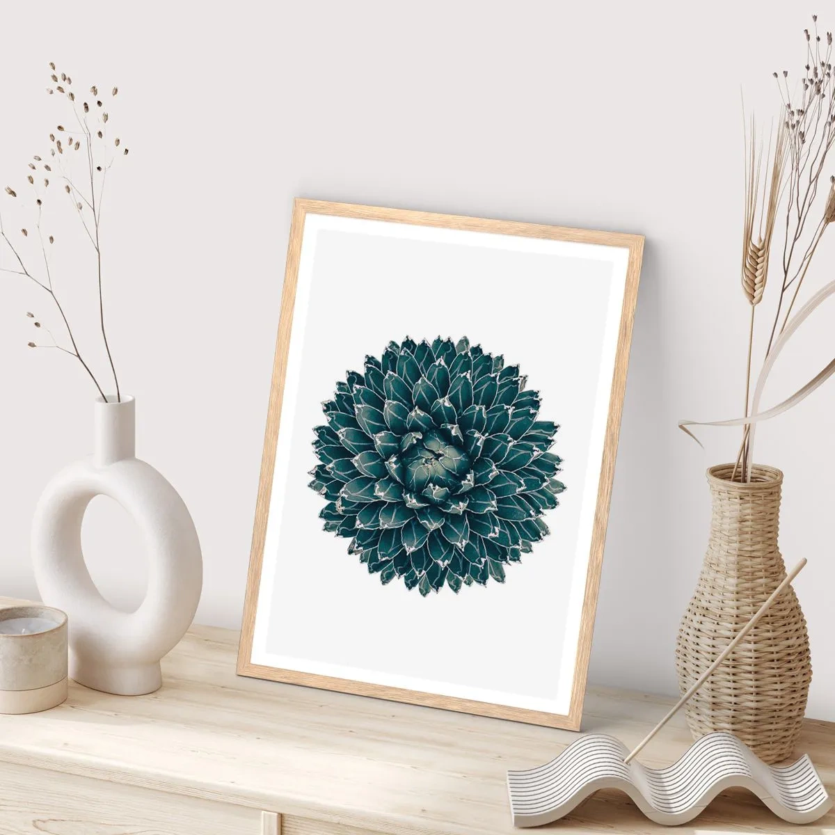 Poster in light oak frame - Star of the Desert - 70x100 cm