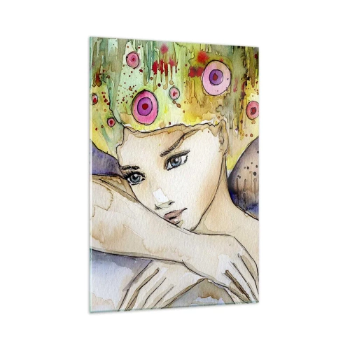 Glass picture - Butterfly Princess - 80x120 cm