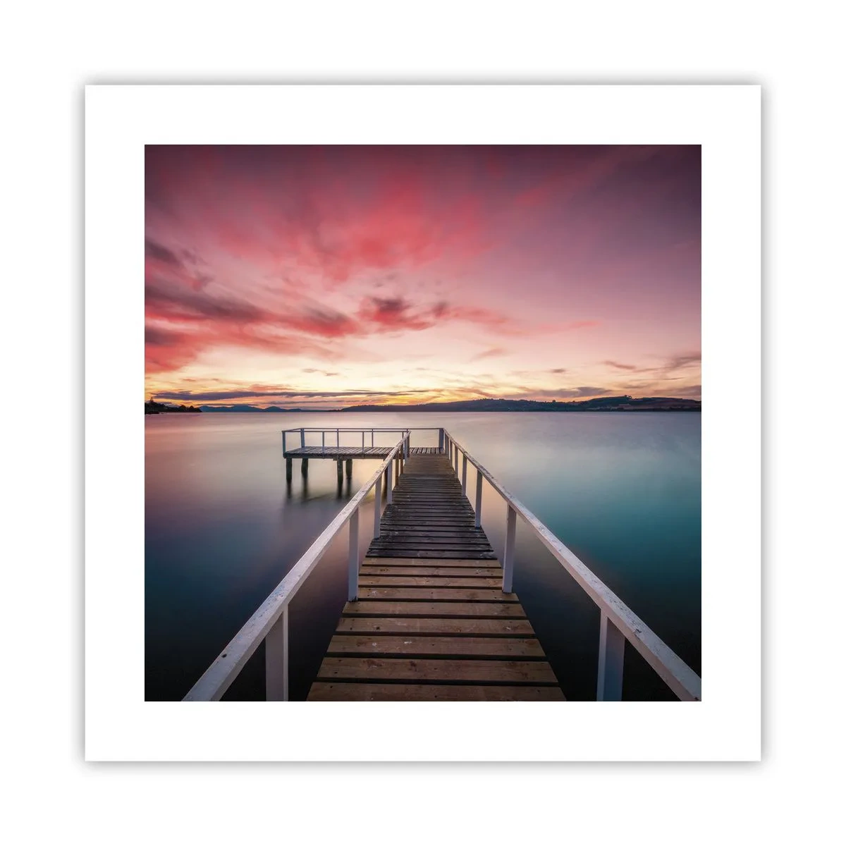 Poster - Mild Flame of an Evening - 40x40 cm