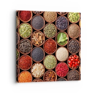 Canvas picture - All Flavours of the World - 30x30 cm
