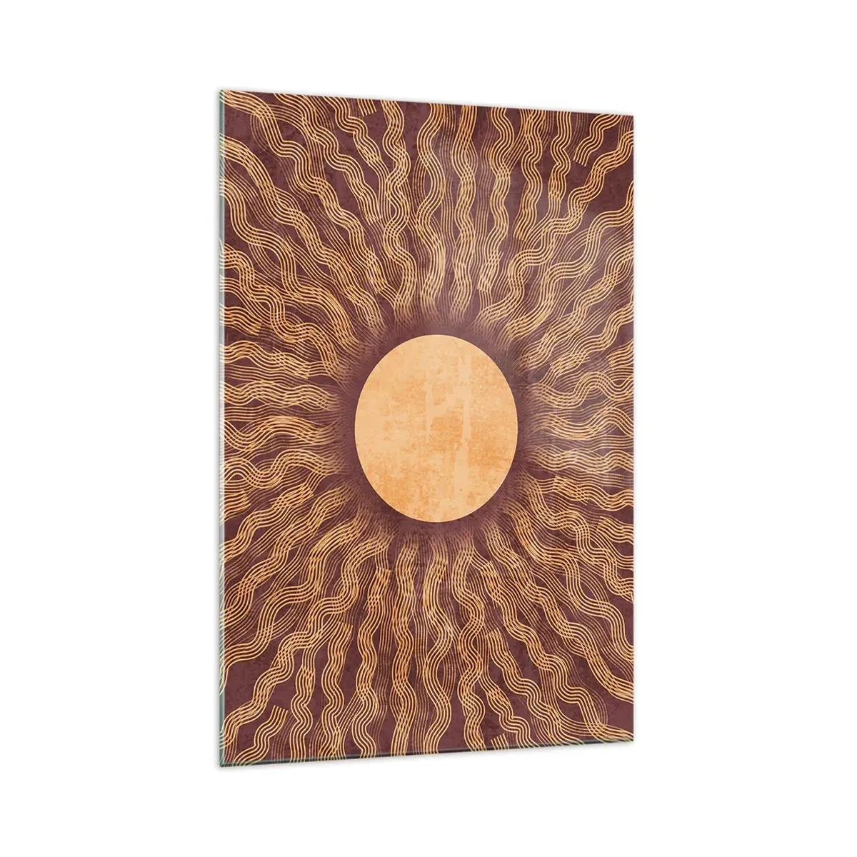 Glass picture - Sun Icon - 70x100 cm