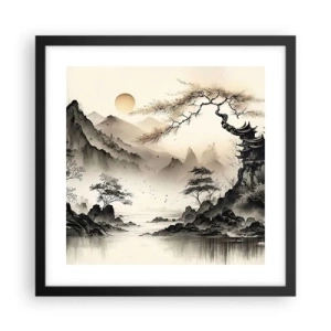 Poster in black frame - Unique Charm of the Orient - 40x40 cm