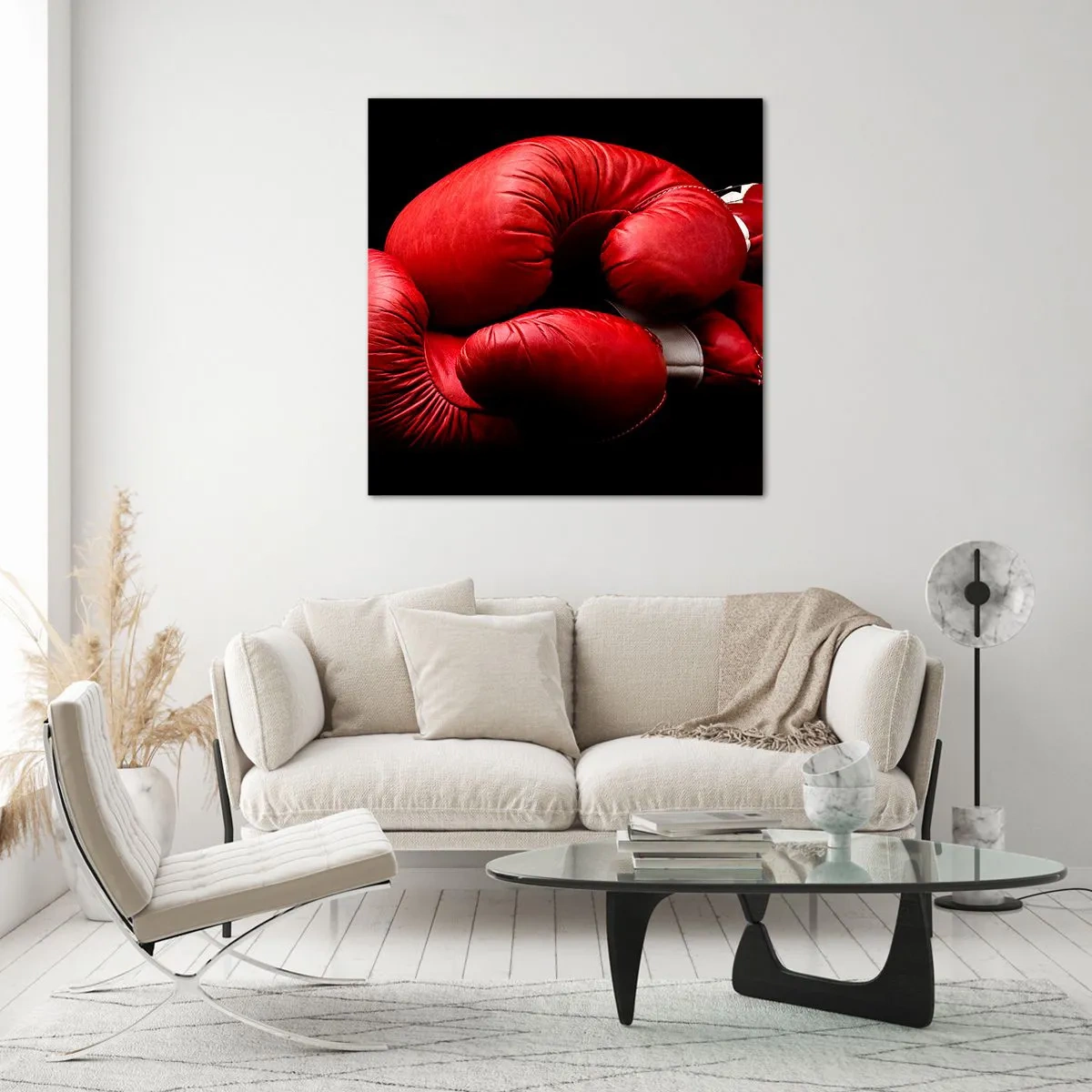 Glass picture - Fight Emotions Are Behind Us - 30x30 cm