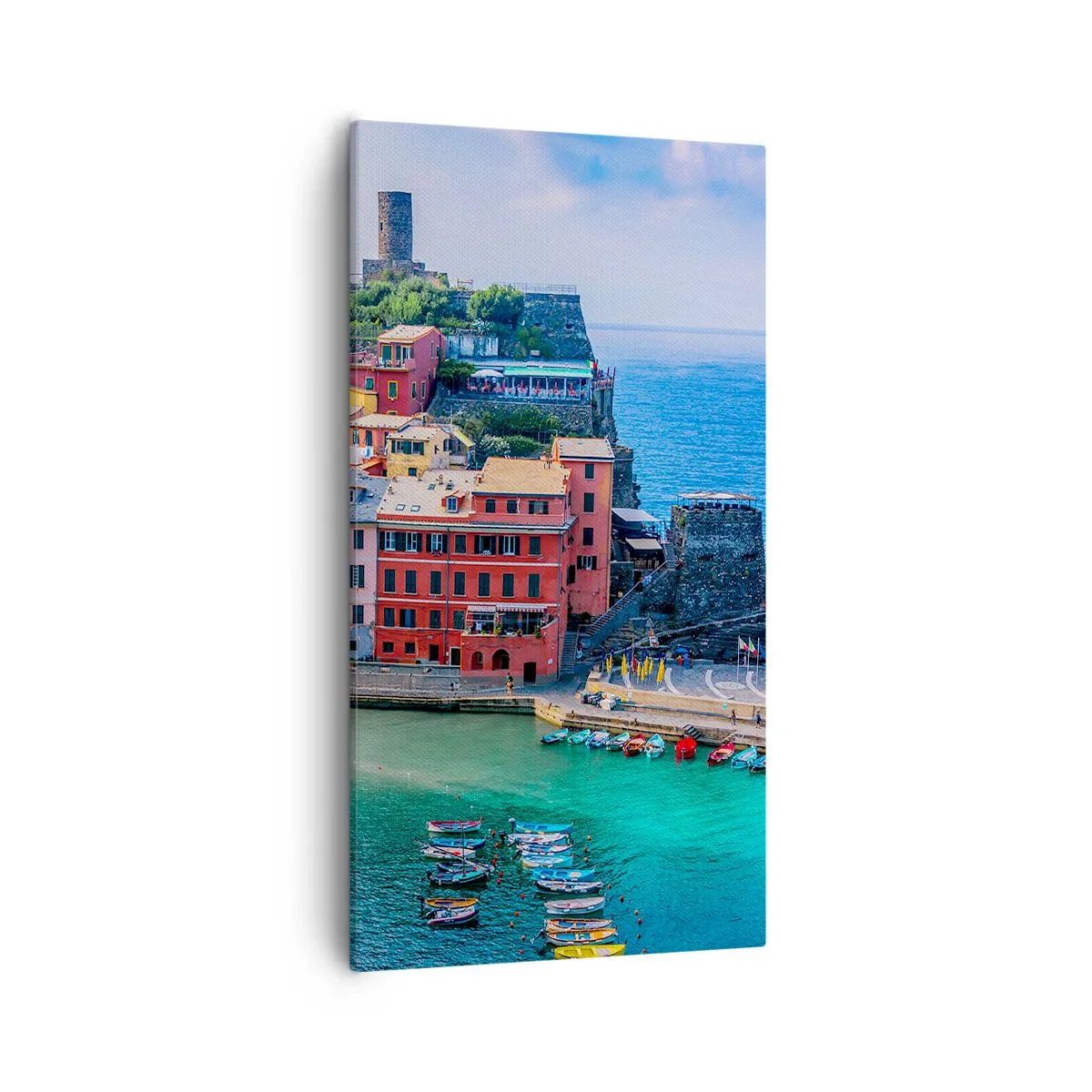 Canvas picture - Magical Mediterranean Town - 55x100 cm