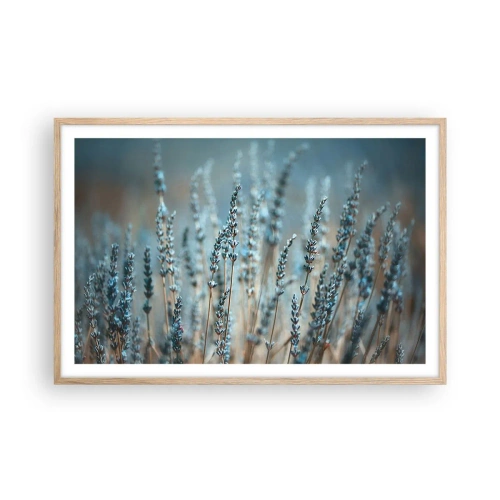 Poster in light oak frame - Fragrant Grass - 91x61 cm