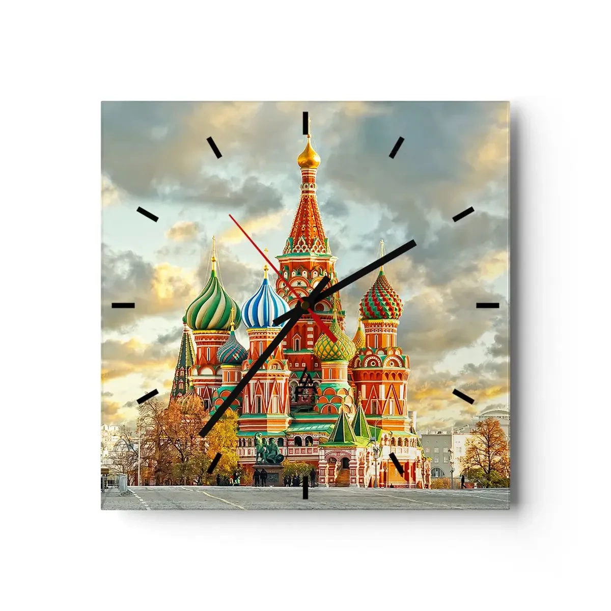 Wall clock - Clock on glass - Even Disney Did Not Imagine This - 30x30 cm