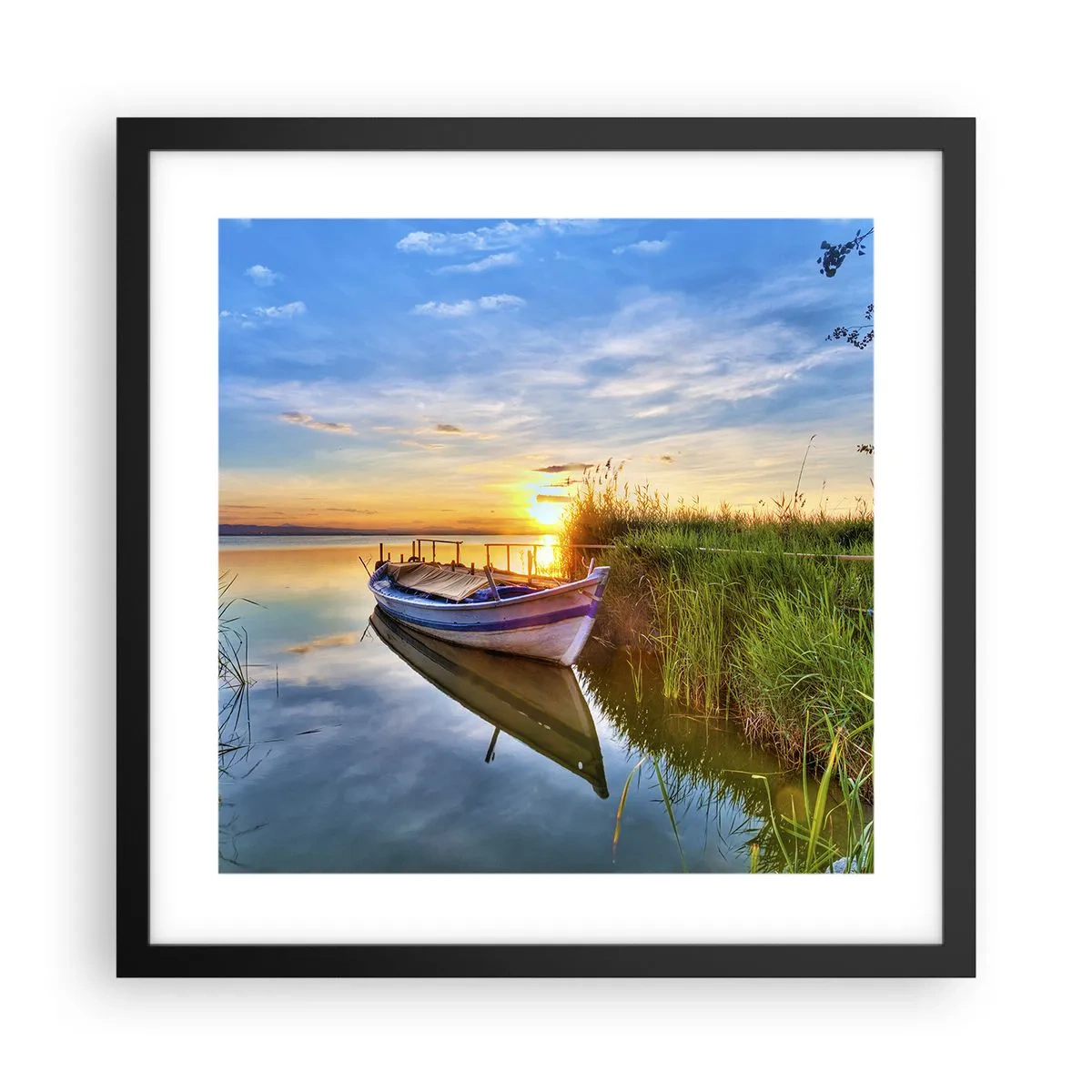 Poster in black frame - Bay of Fulfilled Dreams - 40x40 cm