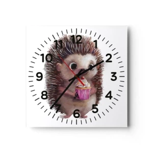 Wall clock - Clock on glass - Everyday is Holiday - 40x40 cm