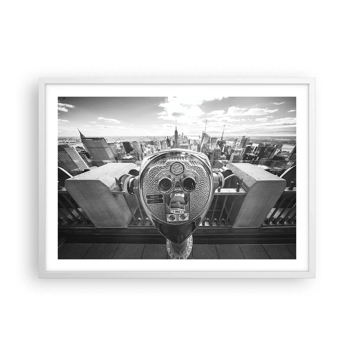 Poster in white frmae - City of Cities - 70x50 cm