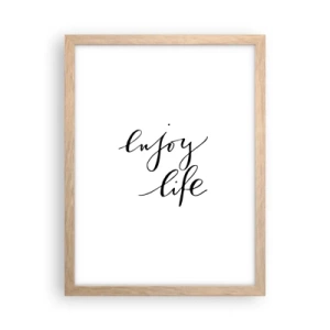 Poster in light oak frame - Nothing to Add… - 30x40 cm