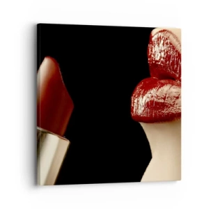 Canvas picture - Sensuality and Glow of Carmine - 30x30 cm
