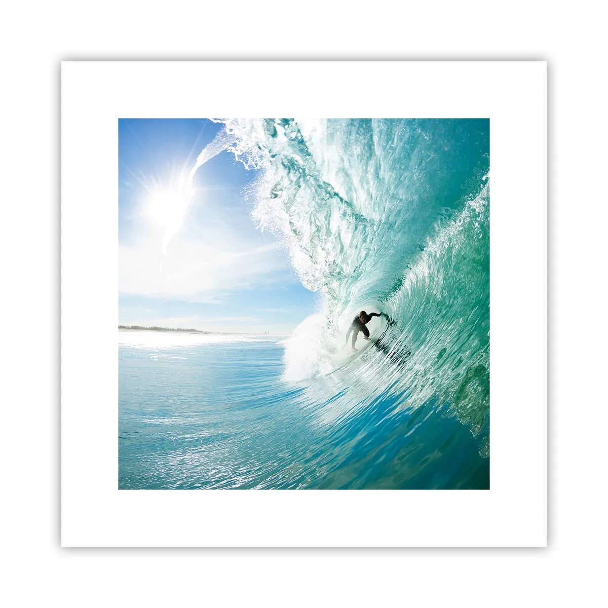 Poster - Riding the Wave - 30x30 cm