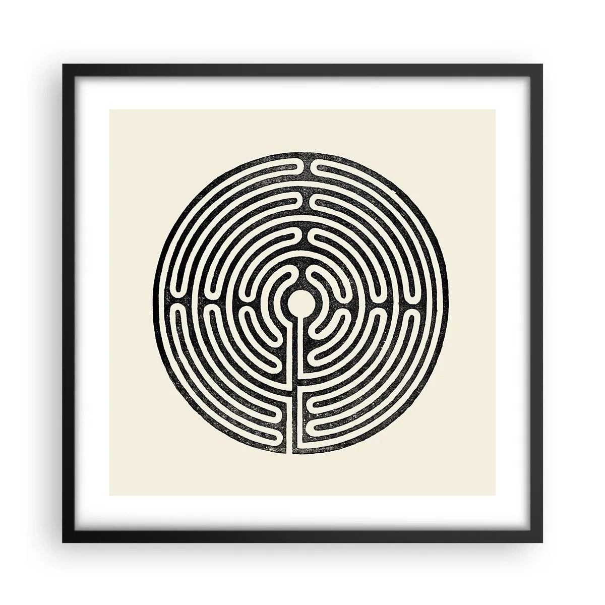 Poster in black frame - Mysterious Order - 50x50 cm