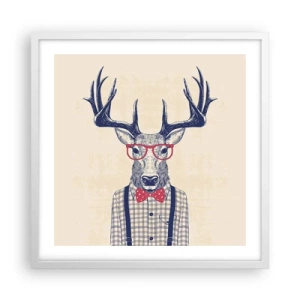 Poster in white frmae - Fun Extravagance - 50x50 cm