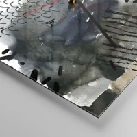 Clock face with lines