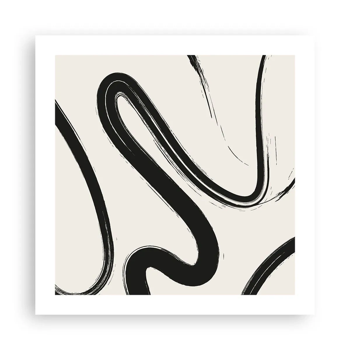 Poster - Black and White Fancy - 50x50 cm