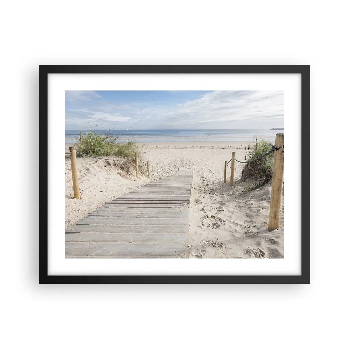 Poster in black frame - Until the Horizon - 50x40 cm
