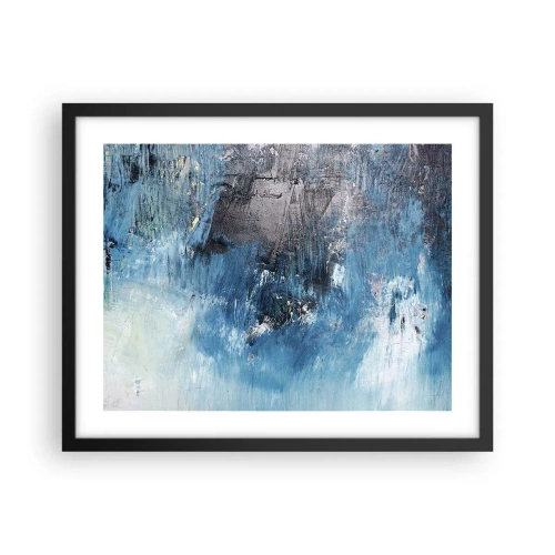Poster in black frame - Blue Rhapsody - 50x40 cm
