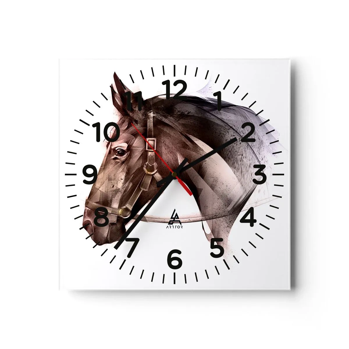 Wall clock - Clock on glass - What a Charm - 30x30 cm