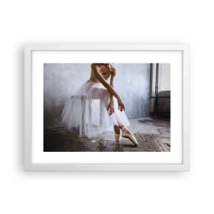 Poster in white frmae - Before the Ramp Lights Are On - 40x30 cm