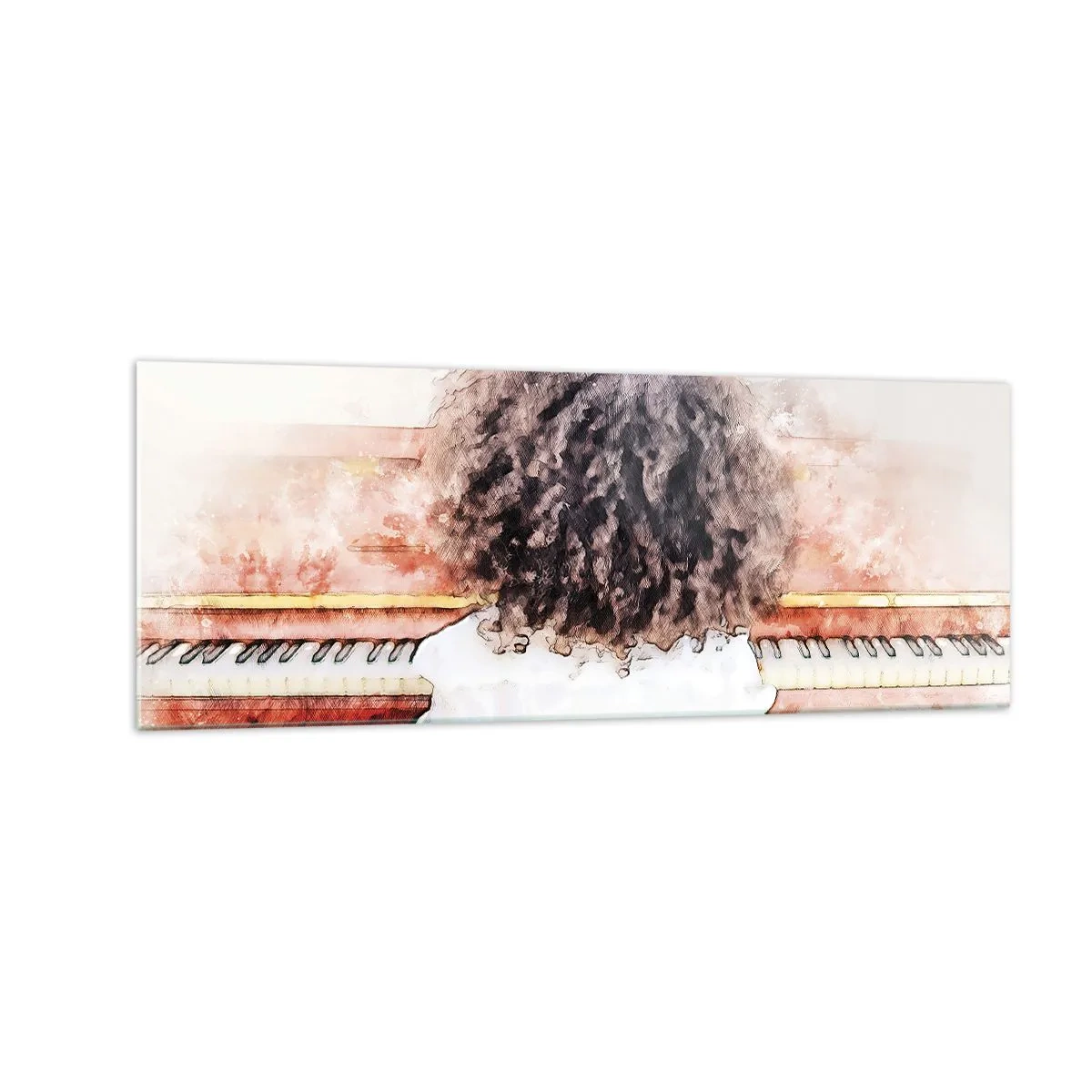 Glass picture - In a New World - 140x50 cm