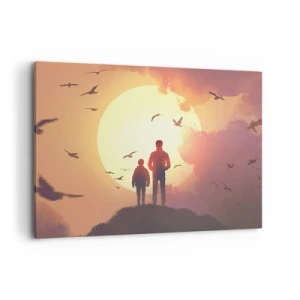 Canvas picture - Face to Face with the Sun - 100x70 cm