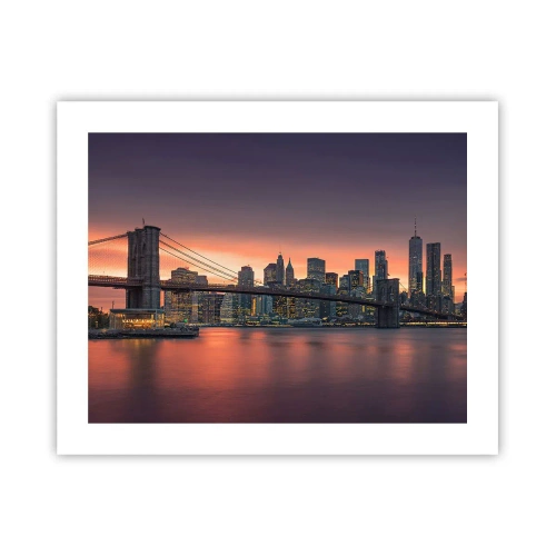 Poster - Submerged in Lilac Silence - 50x40 cm