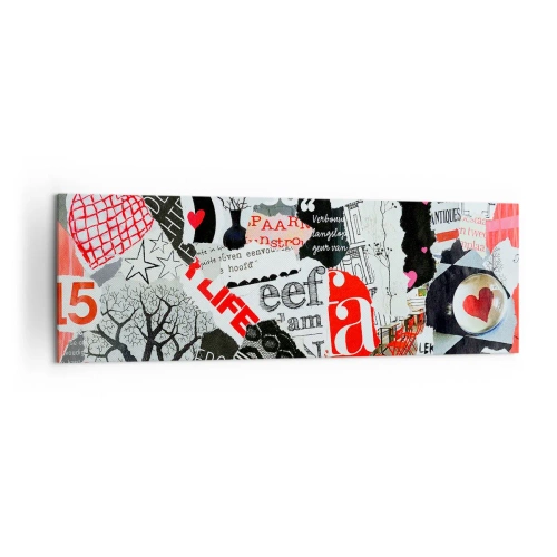 Canvas picture - Hipster's Collage - 160x50 cm