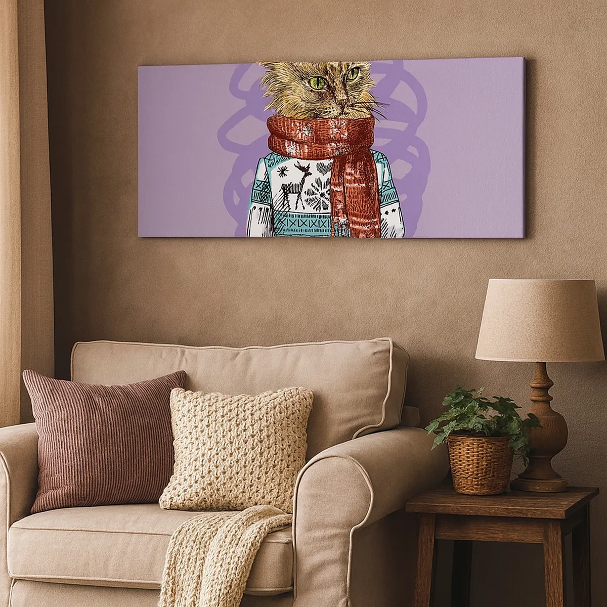 Canvas picture - Cat Not Only in Boots - 30x30 cm