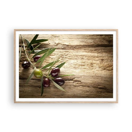 Poster in light oak frame - Straight from Nature - 100x70 cm