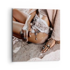 Canvas picture - Thrown Out by the Waves - 70x70 cm