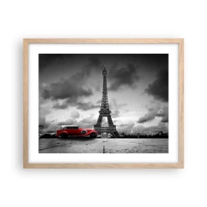 Poster in light oak frame - Not So Long Ago in Paris - 50x40 cm
