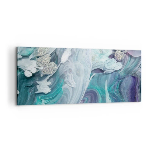 Canvas picture - Currents of Blue - 100x40 cm