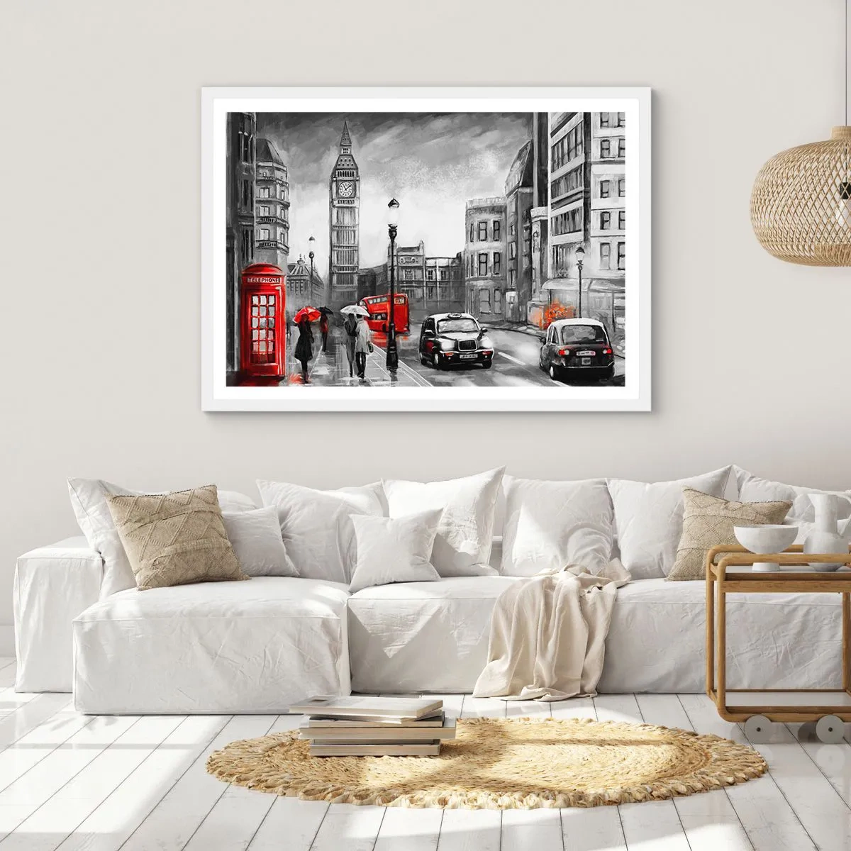 Poster in white frmae - Not Such a Grey City - 50x40 cm