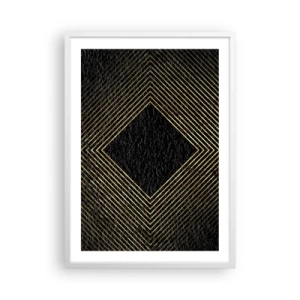 Poster in white frmae - Geometry Glamour Style - 50x70 cm