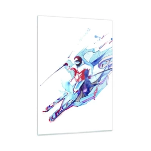 Glass picture - Crazy Race for Joy - 50x70 cm