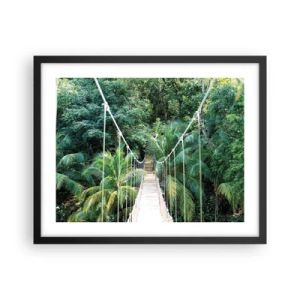 Poster in black frame - Welcome to the Jungle! - 50x40 cm