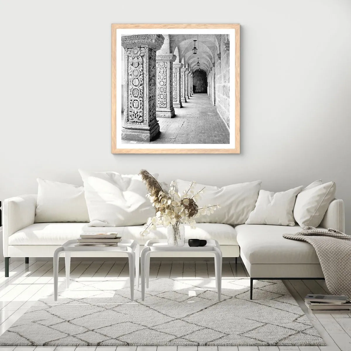 Poster in light oak frame - Where is this Going...? - 30x30 cm