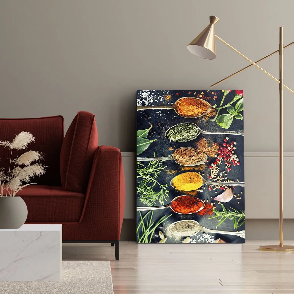 Canvas picture - Culinary Magic - 45x80 cm
