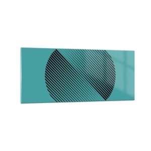 Glass picture - Circle - Geometrical Variation - 120x50 cm