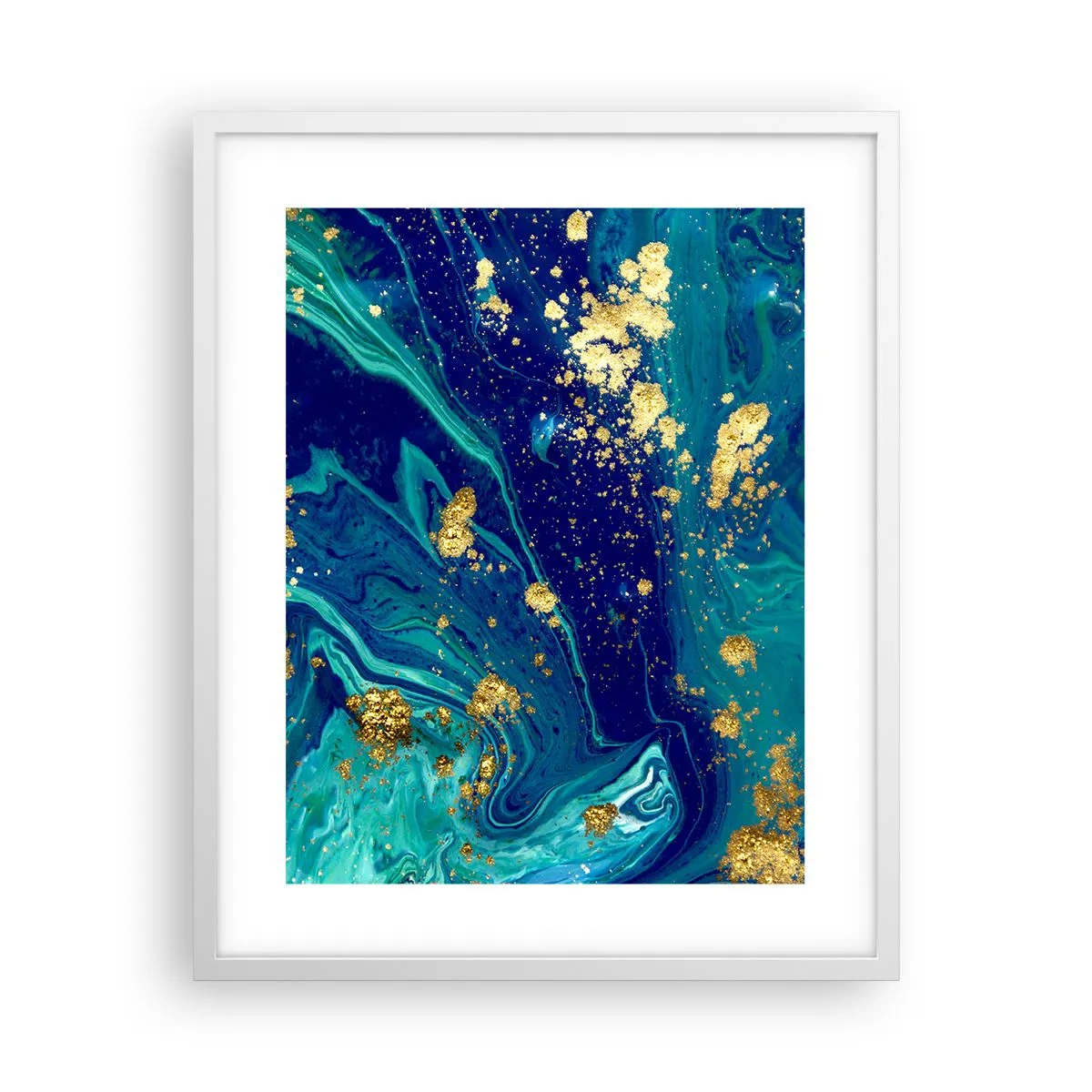 Poster in white frmae - Sun Flakes - 40x50 cm