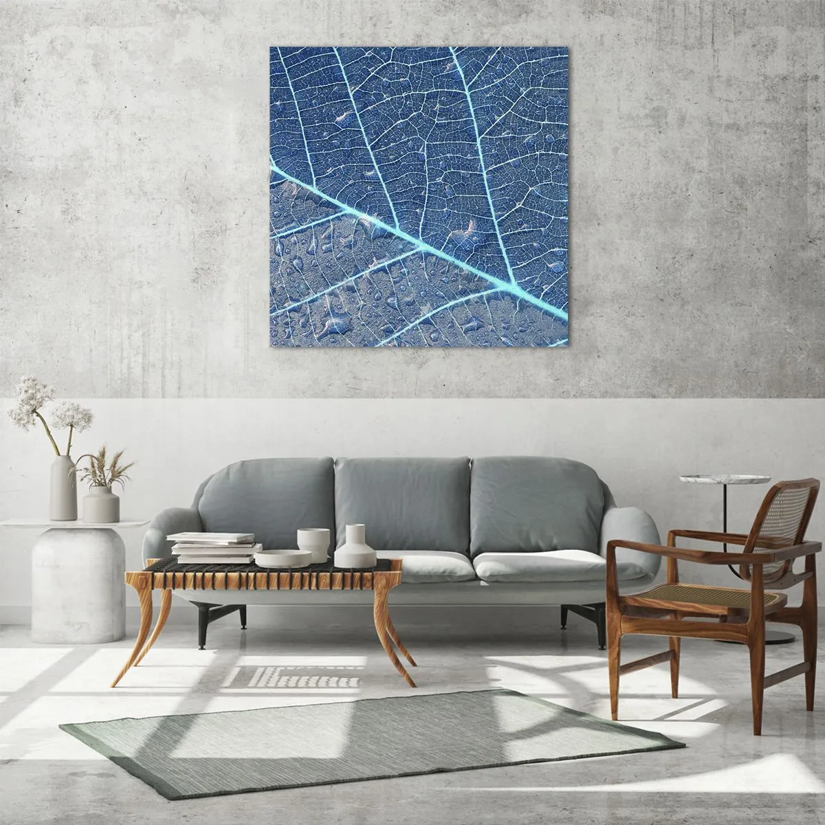 Glass picture - Life in the Blue - 40x40 cm