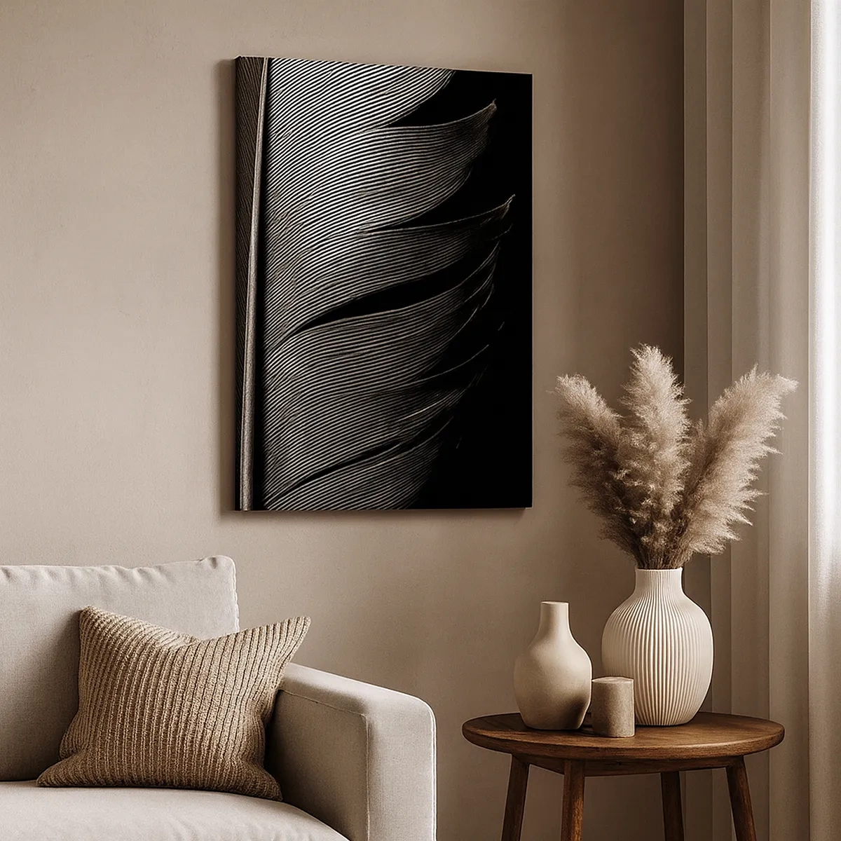 Canvas picture - Feather - Wonderful Constract - 50x70 cm