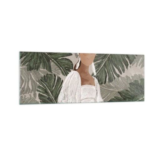 Glass picture - Exotic Portrait - 140x50 cm