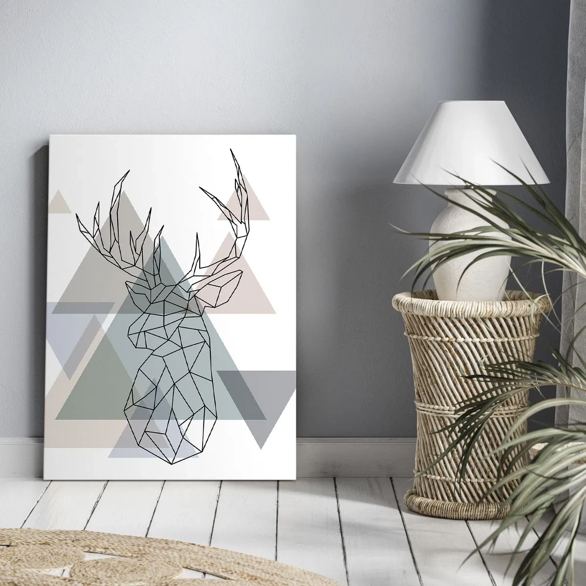 Canvas picture - In a Geometrical Forest - 80x120 cm
