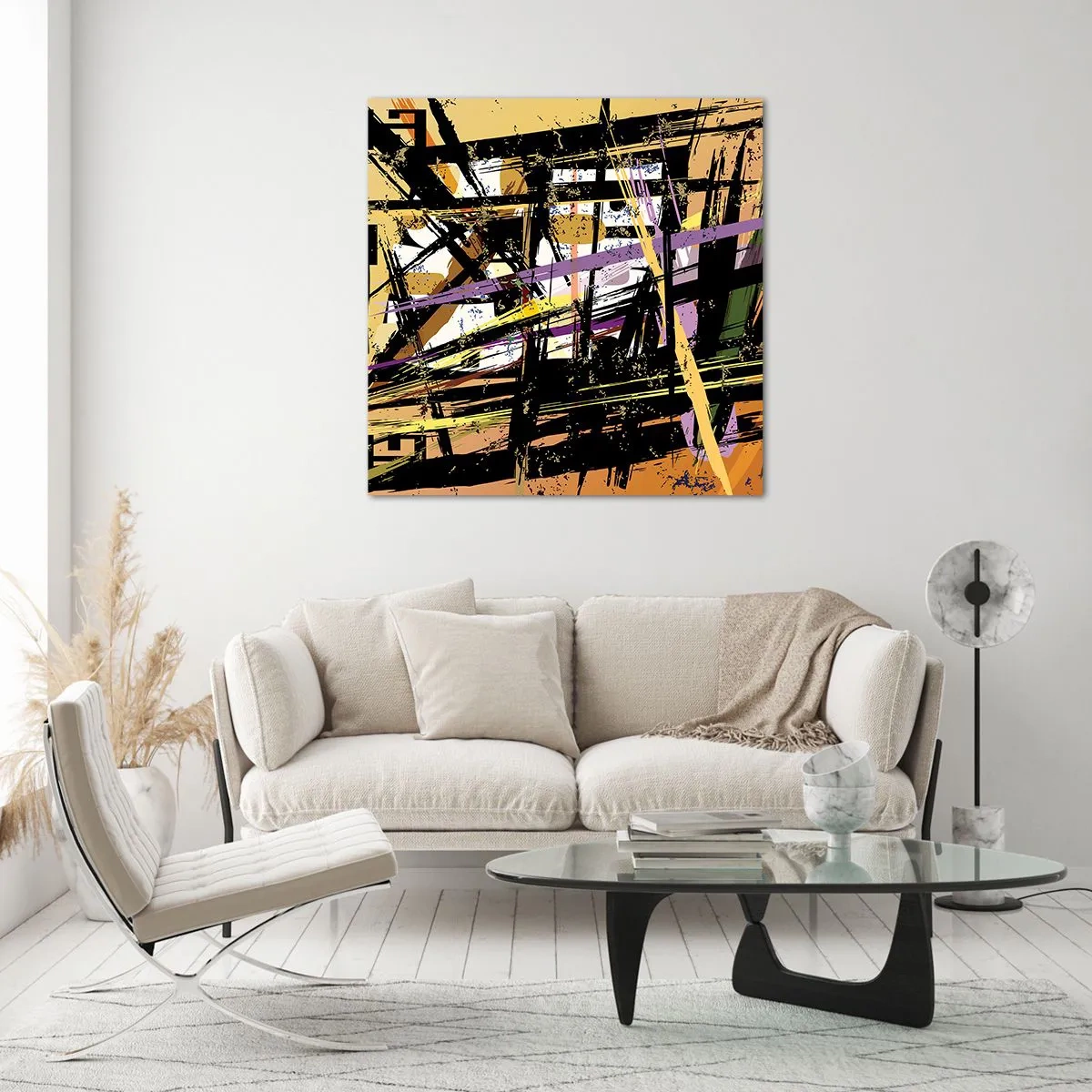 Glass picture - Sharp Cuts - 30x30 cm