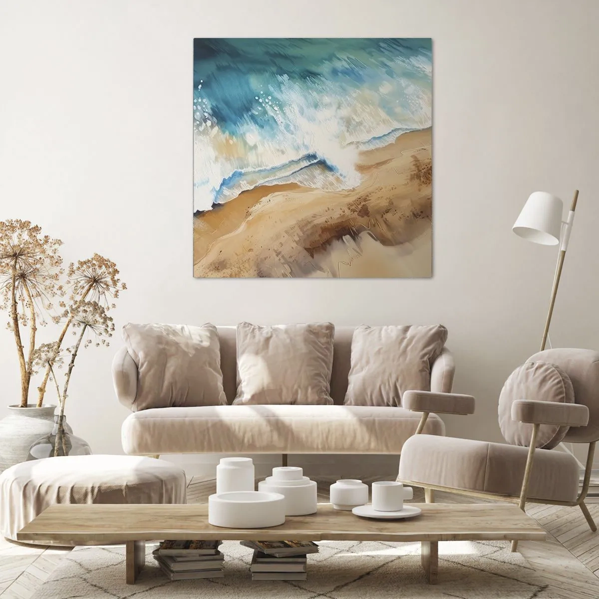Canvas picture - Returning Wave - 70x70 cm
