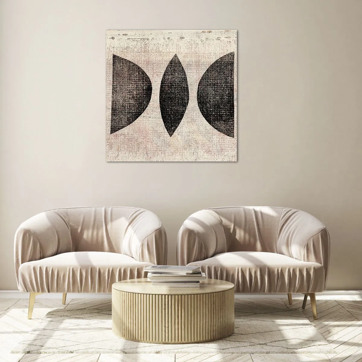 Glass picture - Ethnic Abstraction - 40x40 cm