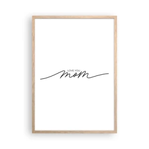 Poster in light oak frame - Great Emotion - 50x70 cm