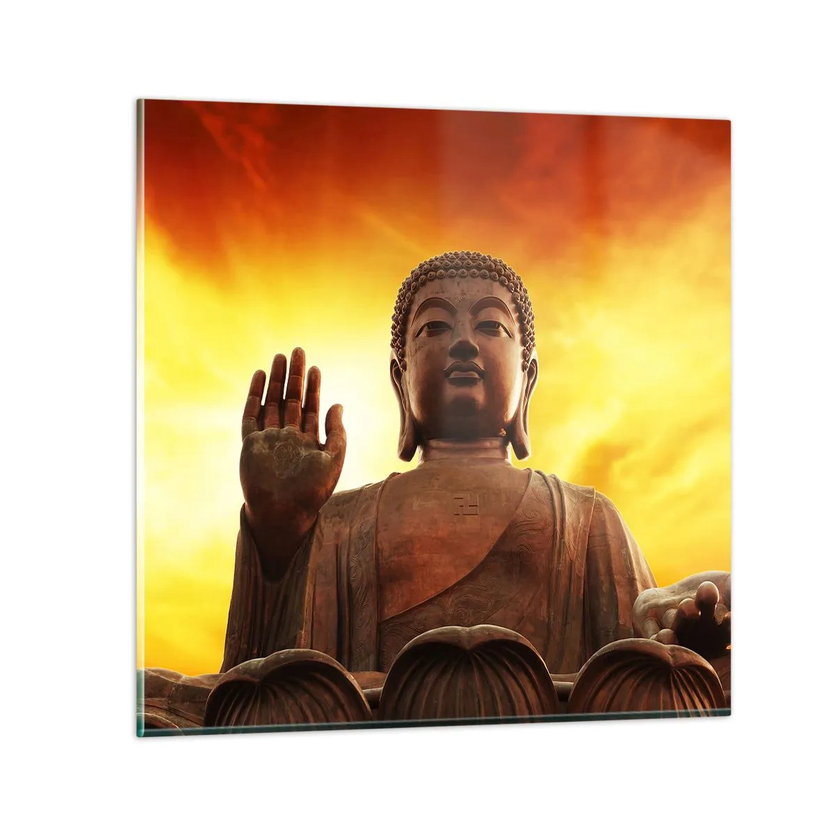 Glass picture - Peace of the World - 30x30 cm